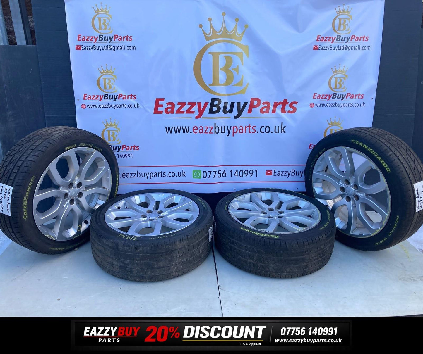 Land Rover Range Rover Evoque L538 2013-2014 Alloy Wheels SET OF 4 BJ32EB