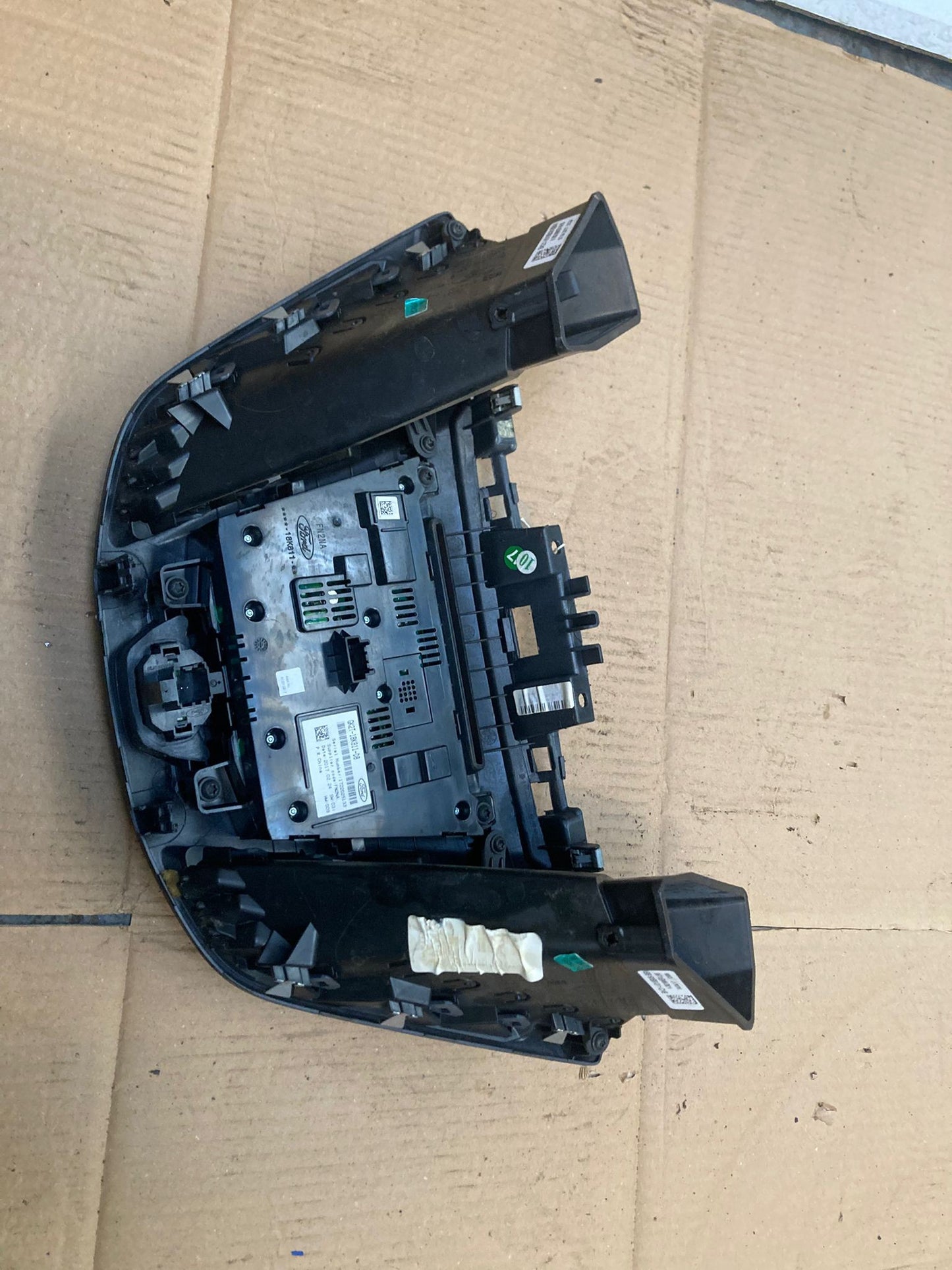 Ford Fiesta Mk7.5 Radio Fascia Panel & Vents Grey OEM GK2T-19K294-DB 2013-2017