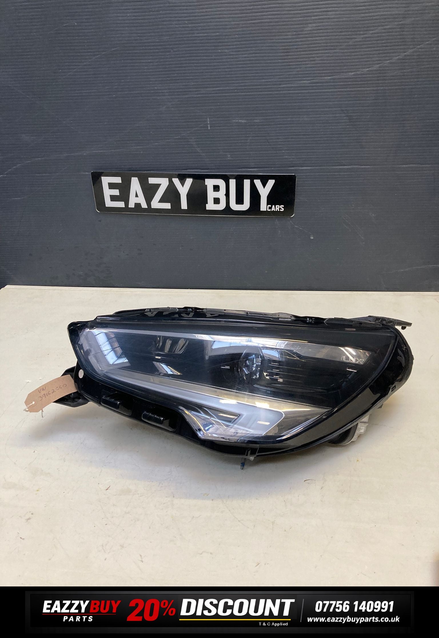 Vauxhall Corsa F 2019-23 Passenger Side Left LED Headlight Lux 39162660