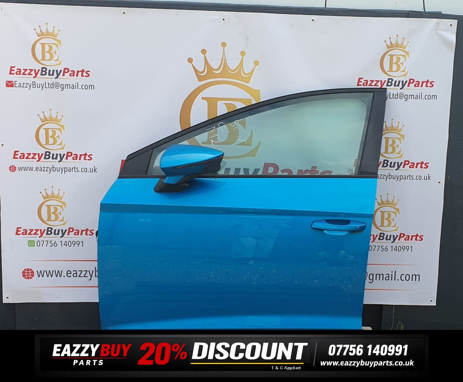 seat leon NSF door blue
