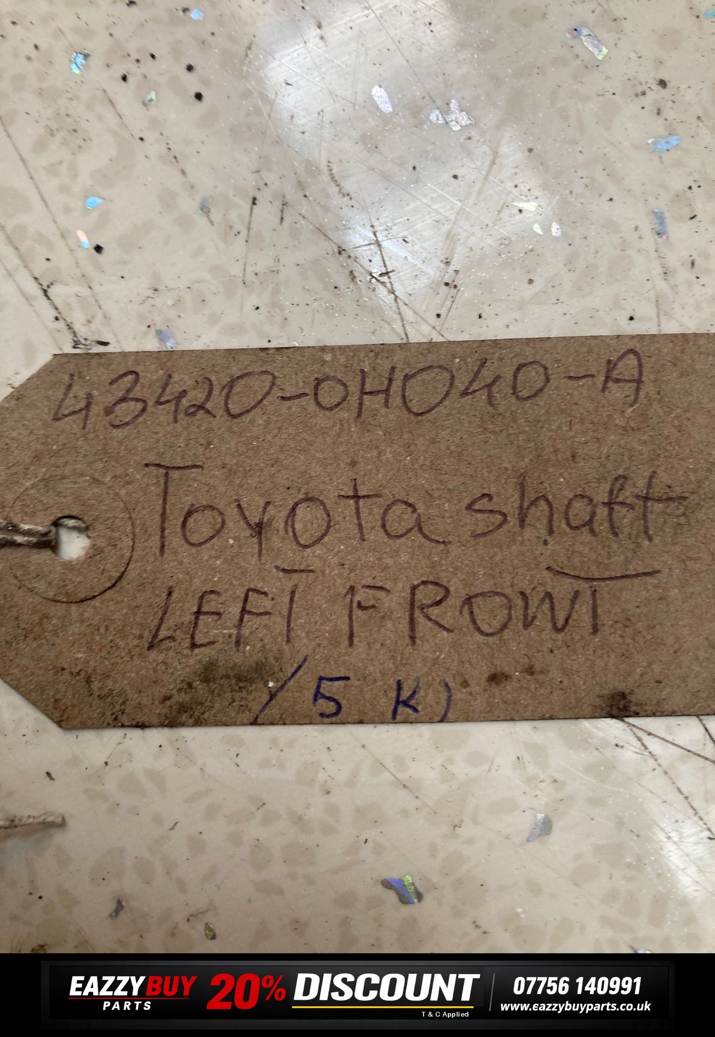 Toyota Aygo MK2 2014-2021 Front Left Driveshaft 43420-0h040-a