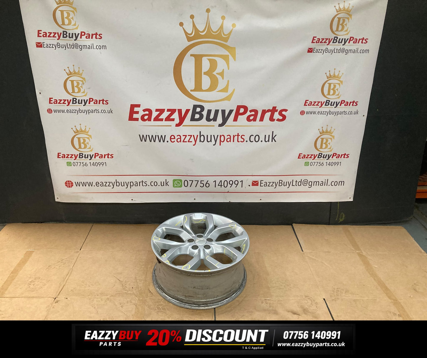 Land Rover Discovery Sport L550 2014-20 ET45 8J 19" Alloy Wheel fk7m1007la