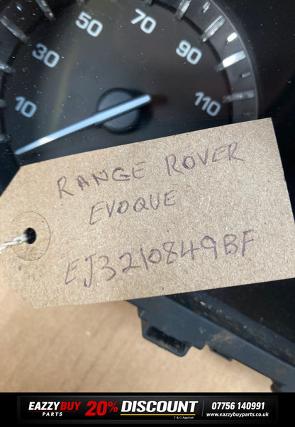 Range Rover Evoque L538 11-15 Speedometer Instrument Cluster EJ3210849BF
