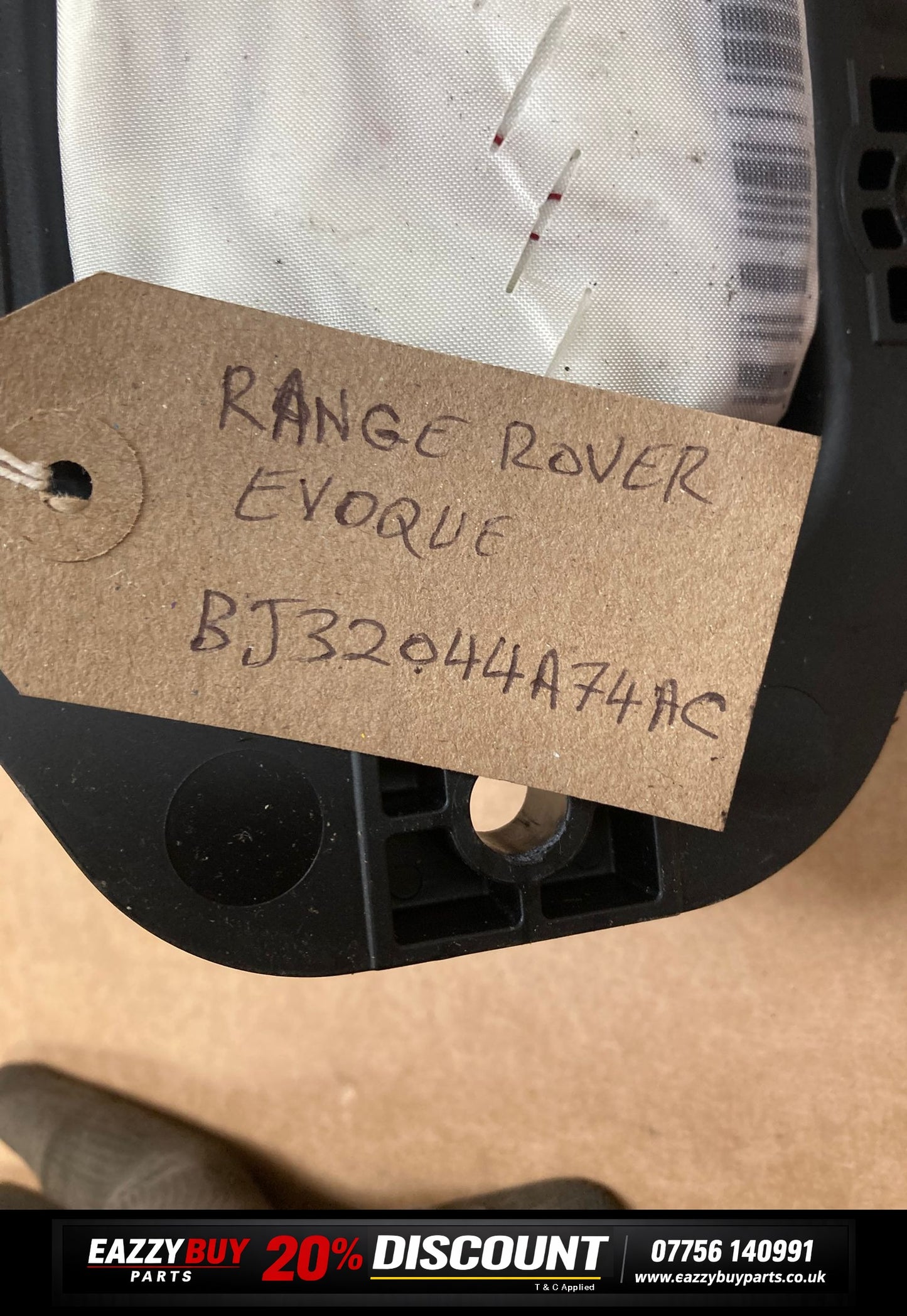 Range Rover Evoque L538 12-18 Dashboard Airbag Passenger Side bj32044a74ac