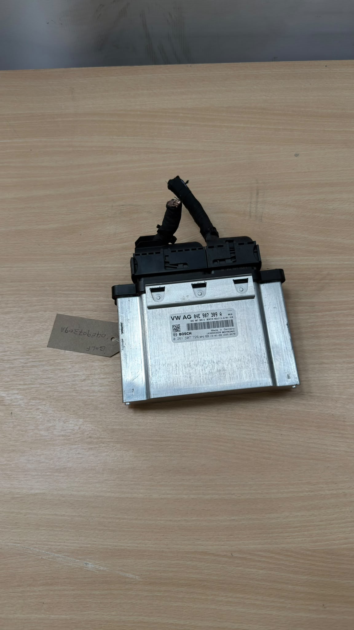 VW GOLF VII 2014 Engine Control Unit ECU 04e907309a