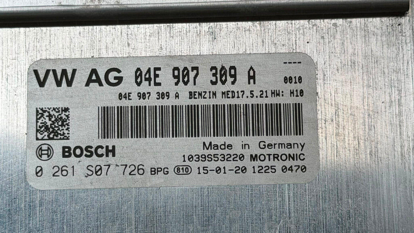 VW GOLF VII 2014 Engine Control Unit ECU 04e907309a