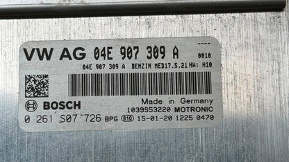 VW GOLF VII 2014 Engine Control Unit ECU 04e907309a