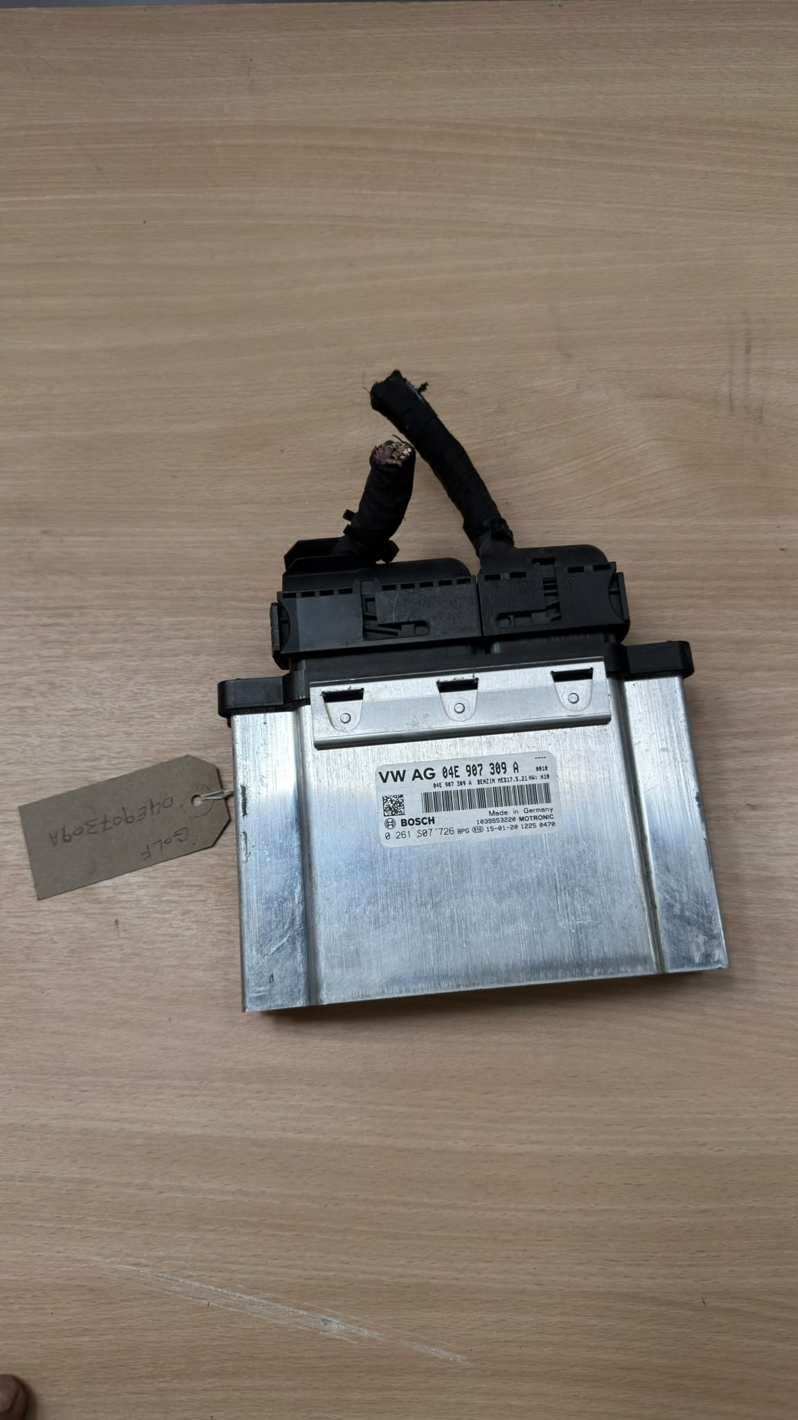 VW GOLF VII 2014 Engine Control Unit ECU 04e907309a