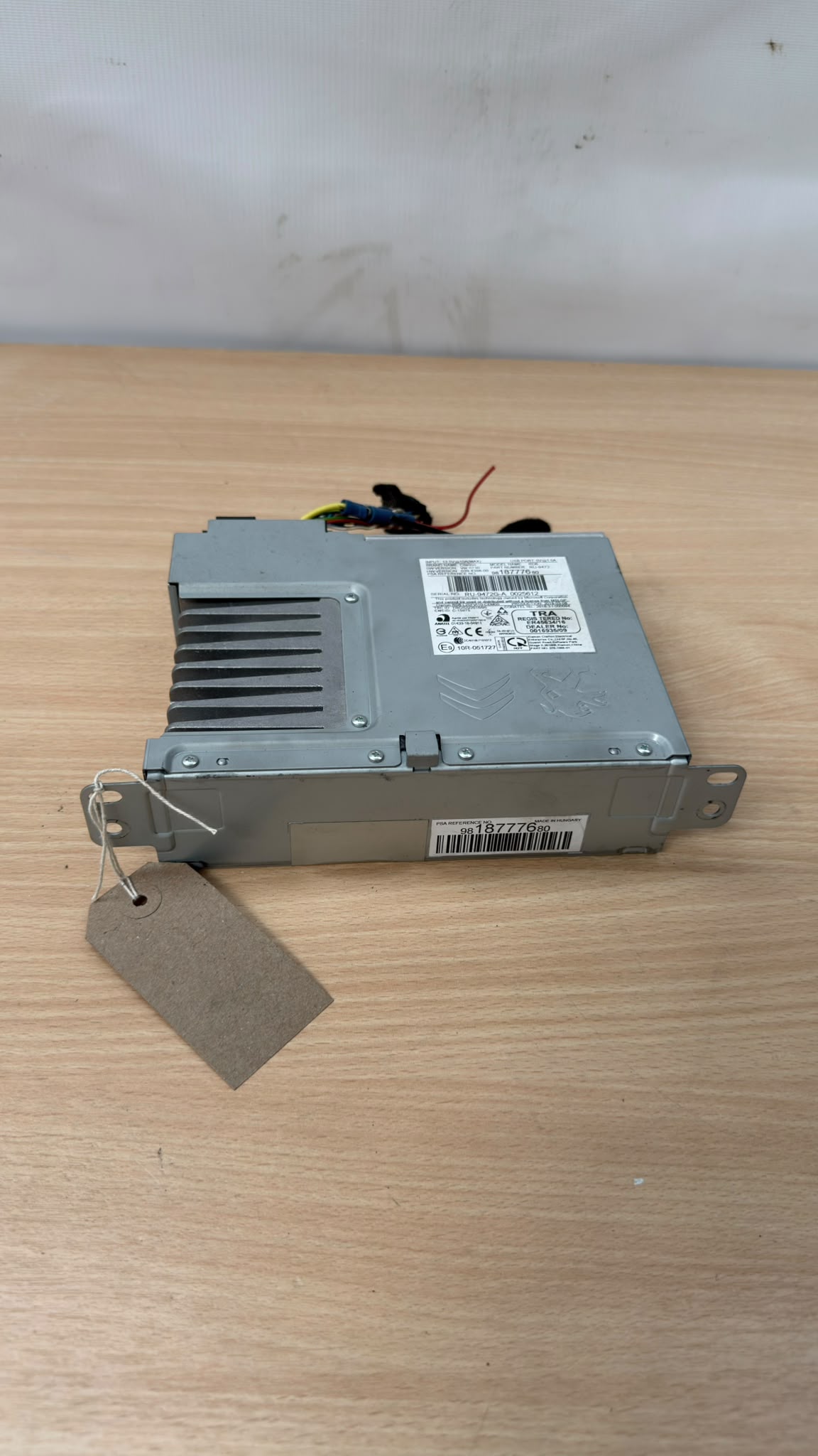 Peugeot Expert Radio Stereo Multi Media Head Unit 1.6HDI 2017 -98187776-80