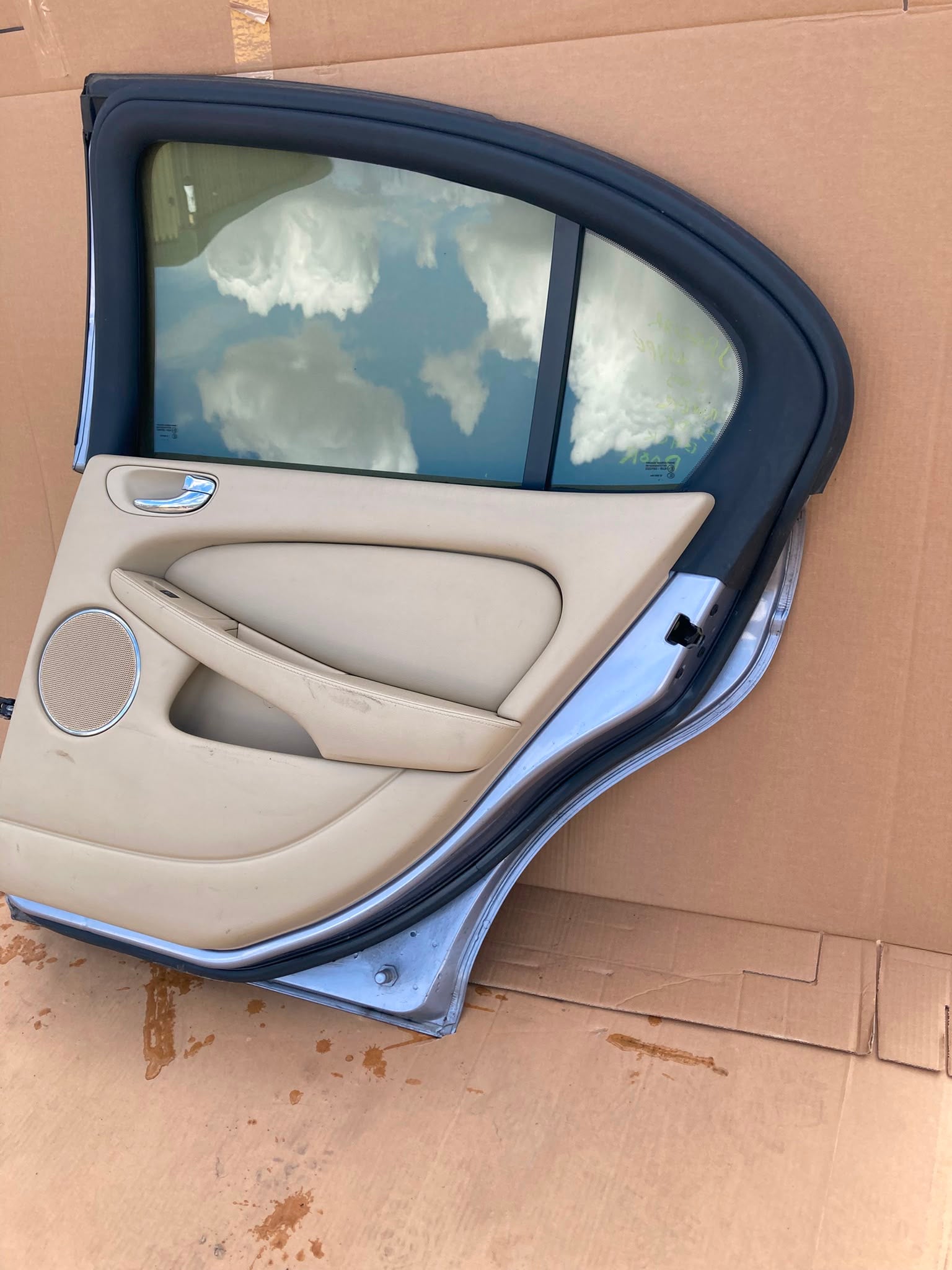 Jaguar X TYPE 2005 DRIVER SIDE BACK REAR DOOR SALOON