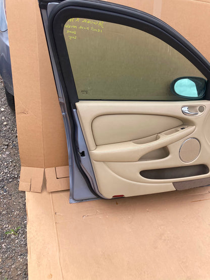 JAGUAR X TYPE 2005 LEFT PASSENGER SIDE FRONT DOOR SALOON