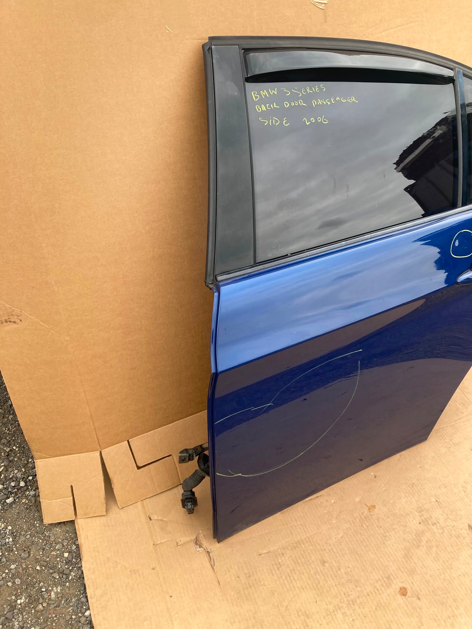 BMW 320D SERIES SALOON PASSENGER REAR DOOR BLUE 2006