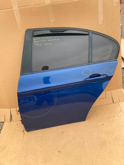 BMW 320D SERIES SALOON PASSENGER REAR DOOR BLUE 2006