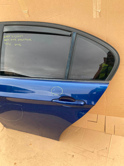 BMW 320D SERIES SALOON PASSENGER REAR DOOR BLUE 2006
