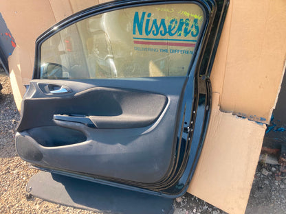 VAUXHALL CORSA DRIVER SIDE FRONT DOOR HATCHBACK 5 DOOR IN BLACK 2019