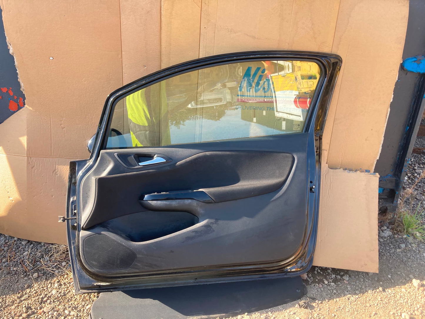 VAUXHALL CORSA DRIVER SIDE FRONT DOOR HATCHBACK 5 DOOR IN BLACK 2019