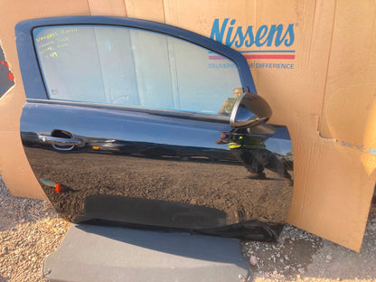 VAUXHALL CORSA DRIVER SIDE FRONT DOOR HATCHBACK 5 DOOR IN BLACK 2019