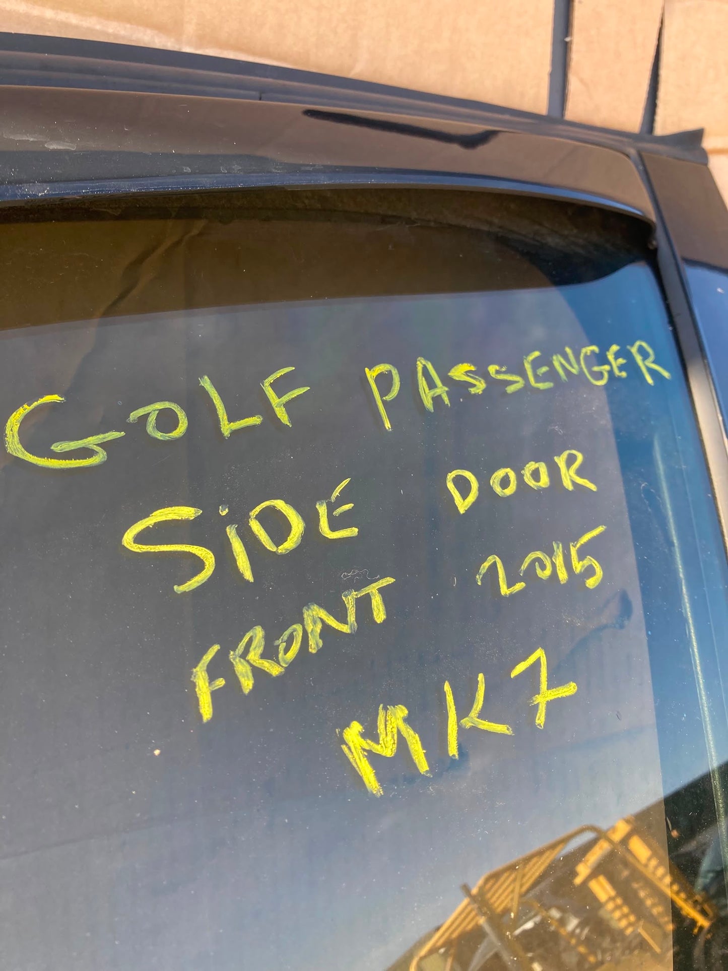 VOLKSWAGEN GOLF MK7 PASSENGER SIDE DOOR FRONT 2015 HATCHBACK