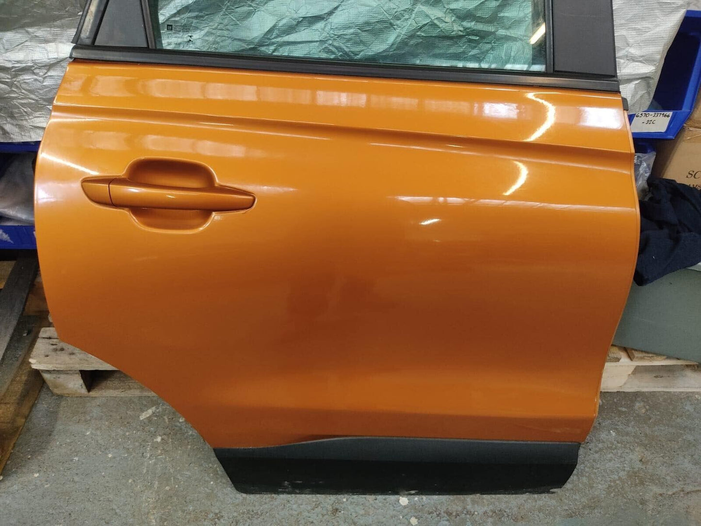 Vauxhall Crossland X 2017 Onward Driver  Side Rear Orange Door Complete