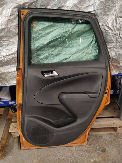 Vauxhall Crossland X 2017 Onward Driver  Side Rear Orange Door Complete