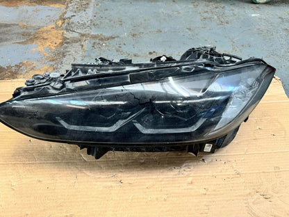 BMW M3 G80 M4 G82 Passenger Full LED Headlight Left 8086447-01 (3BROKENLUGS)