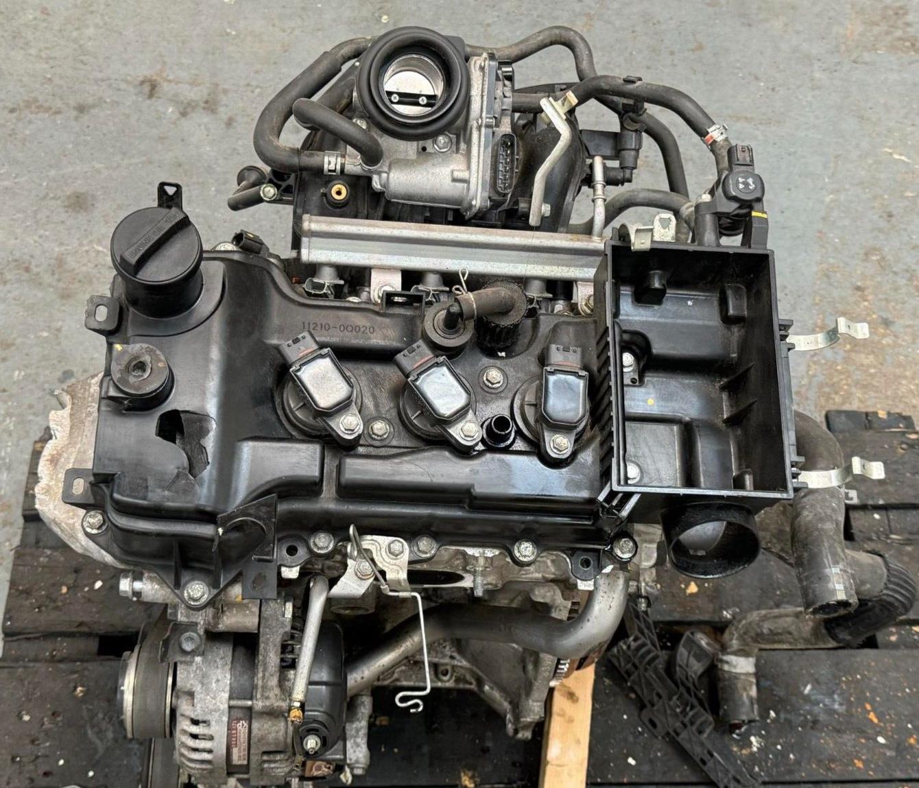 Peugeot 108 1.0 Petrol Complete Engine ( Side Housing Mount Damaged) 384F engine