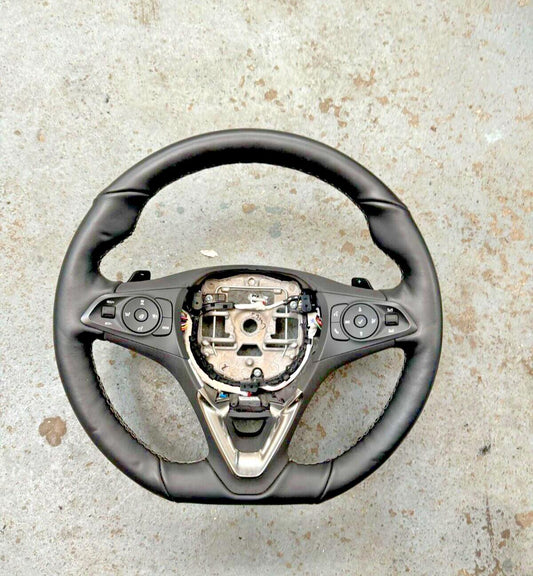 Vauxhall Corsa F 19-24 Multifunction Flat Bottom Paddle Shift Steering Wheel