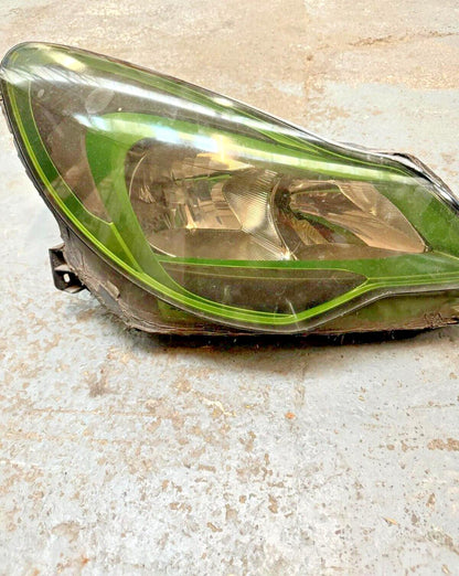 Vauxhall Corsa D VXR 10-14 Green Tinted Driver Headlight Complete 13446800