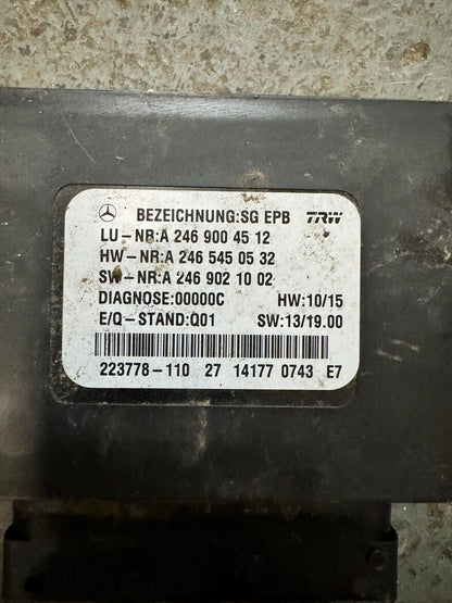 Mercedes A Class W176 Electric Parking Brake Control ECU A2469004512