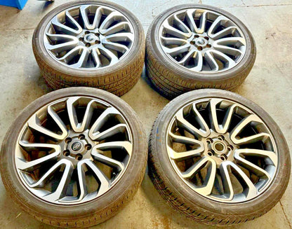 Land Rover Vogue L405 22 Inch Turbine Diamon Cut Alloy Set & Tyres CK5M-1007-AB