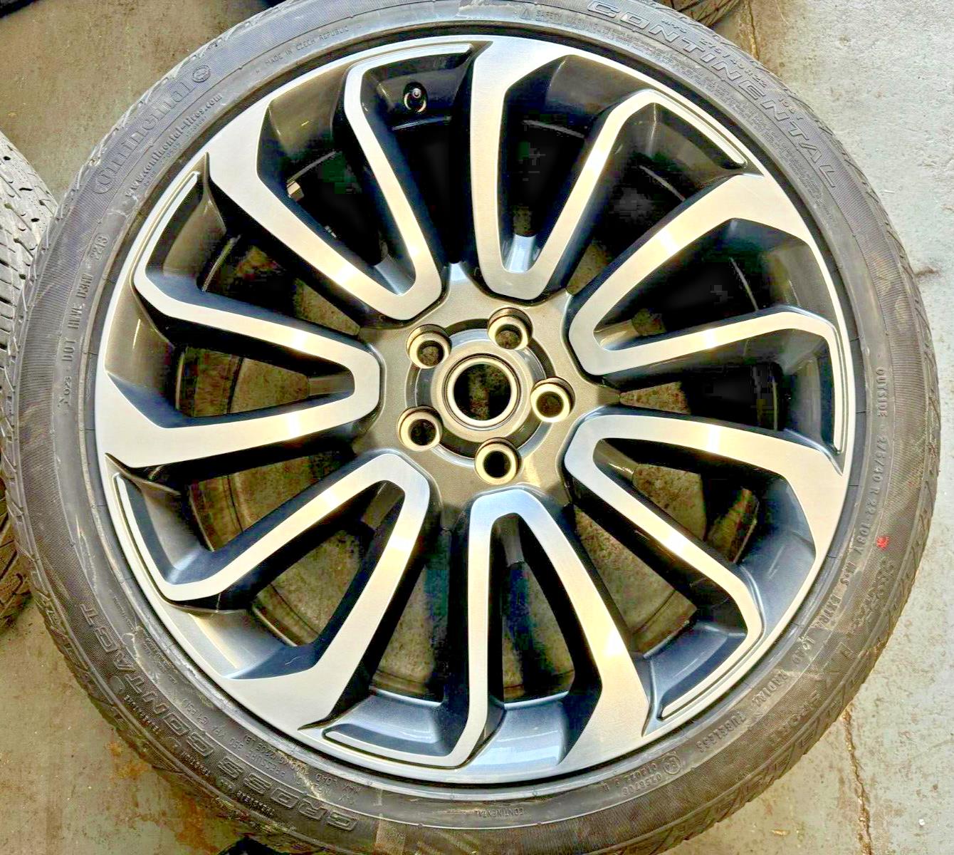 Land Rover Vogue L405 22 Inch Turbine Diamon Cut Alloy Set & Tyres CK5M-1007-AB