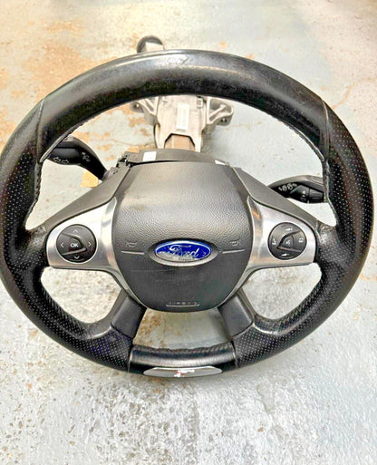 Ford Focus Mk3 ST 11-18 Multi Function Complete Steering Wheel With Column #15