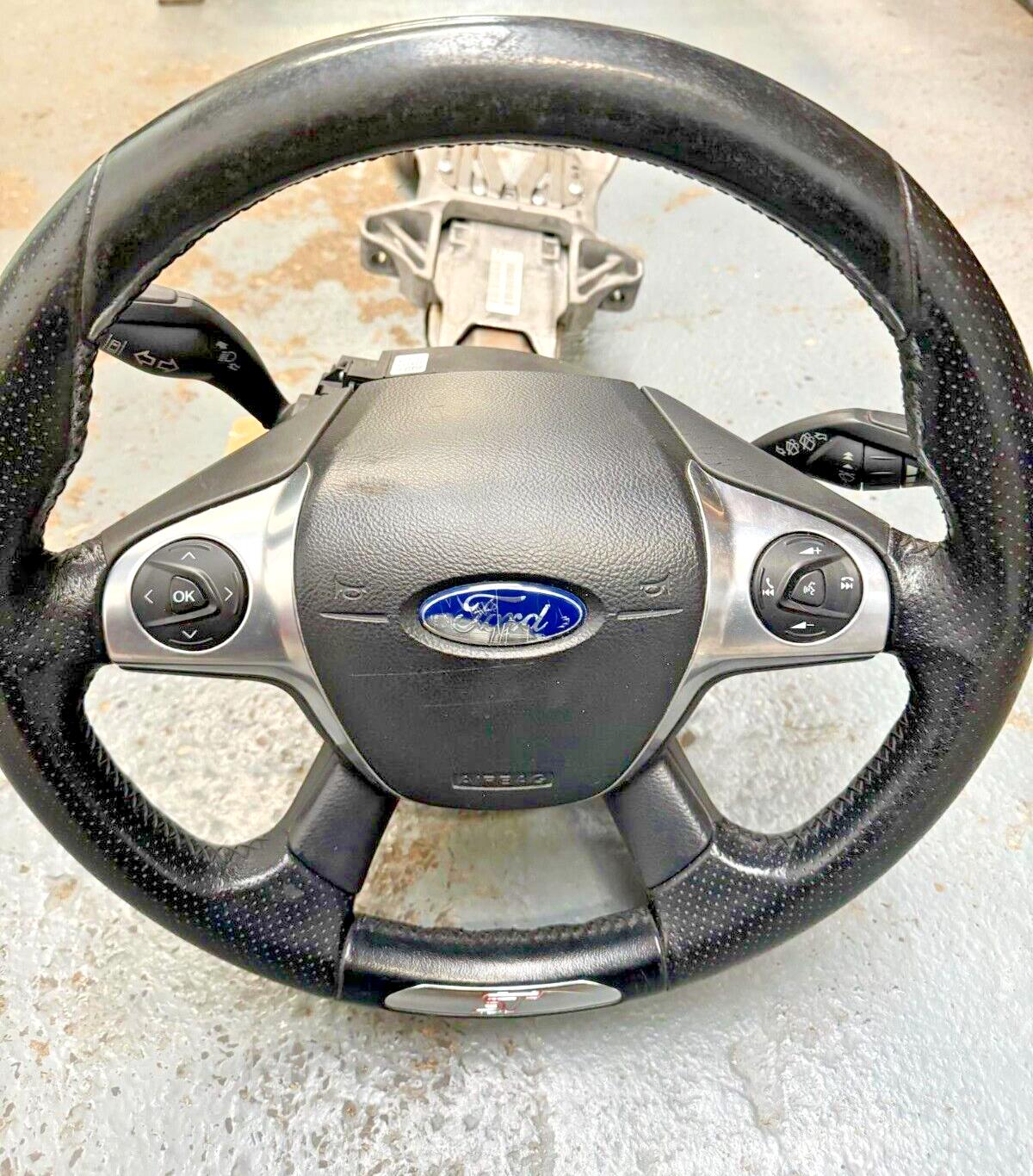 Ford Focus Mk3 ST 11-18 Multi Function Complete Steering Wheel With Column #15