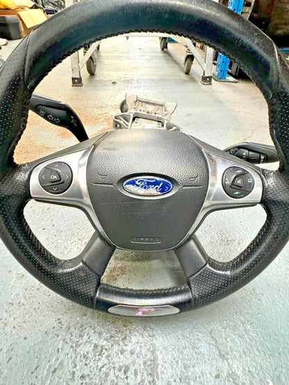 Ford Focus Mk3 ST 11-18 Multi Function Complete Steering Wheel With Column #15