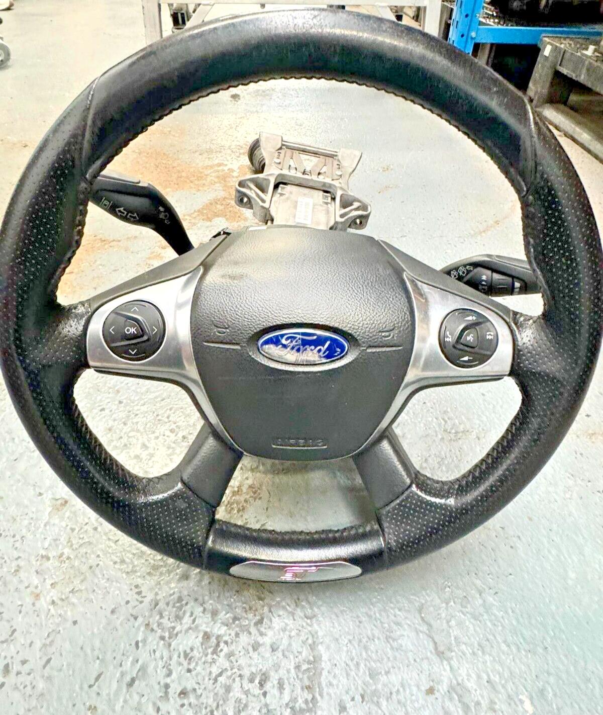 Ford Focus Mk3 ST 11-18 Multi Function Complete Steering Wheel With Column #15