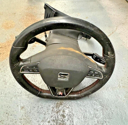 Seat Leon FR Mk3 2013-2020 Complete Multi Function Steering Wheel #18