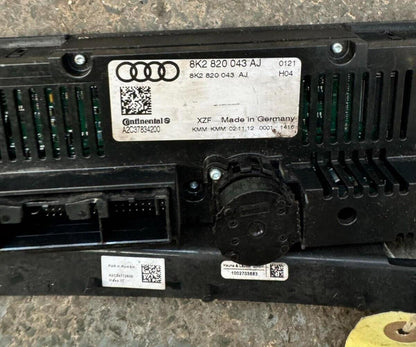 Audi A4 B8 A5 8T Q5 8R Heater Climate Control Panel Unit 8K2820043AJ