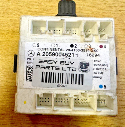 Mercedes C Class W205 Rear Door Control Module A2059004521