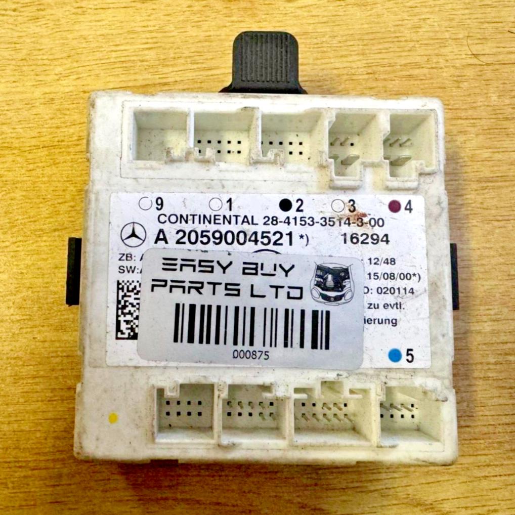 Mercedes C Class W205 Rear Door Control Module A2059004521