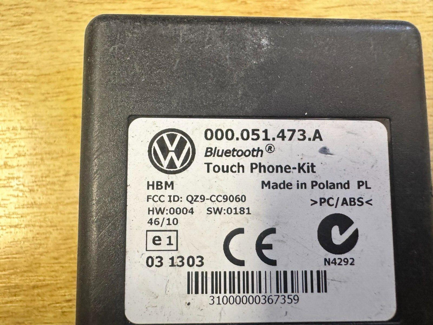 VW Passat Golf CC Bluetooth Control ECU Module 000.051.473.A