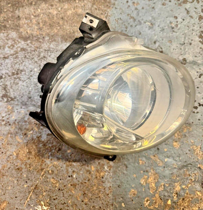 Fiat 500 07-15 Drivers Right Side Head Light Complete 471650665