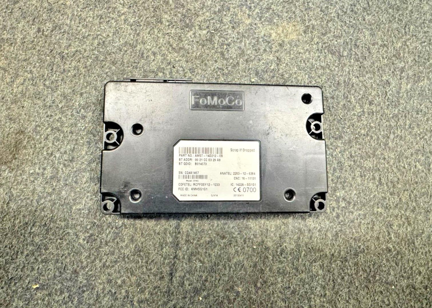 Ford Kuga Mk2 12-19 Bluetooth Control Module Unit ECU AM5T-14D212-EB