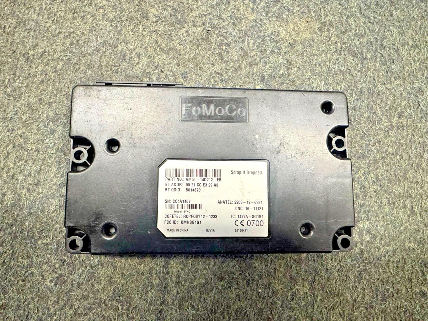 Ford Kuga Mk2 12-19 Bluetooth Control Module Unit ECU AM5T-14D212-EB