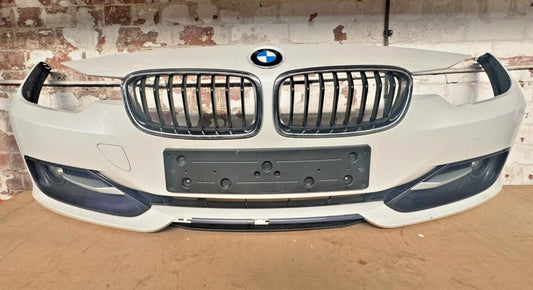 BMW 3 Series F30 F31 Complete Front White Bumper With Grills