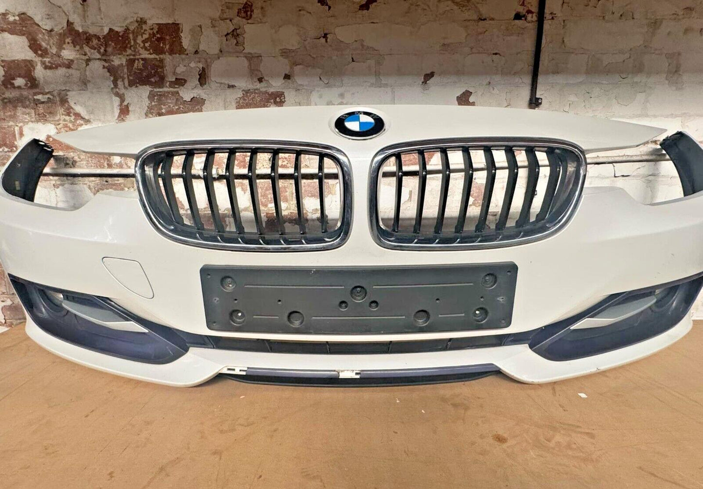 BMW 3 Series F30 F31 Complete Front White Bumper With Grills