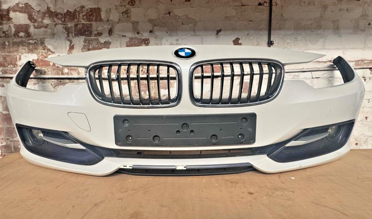 BMW 3 Series F30 F31 Complete Front White Bumper With Grills