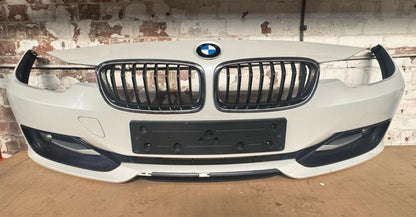 BMW 3 Series F30 F31 Complete Front White Bumper With Grills