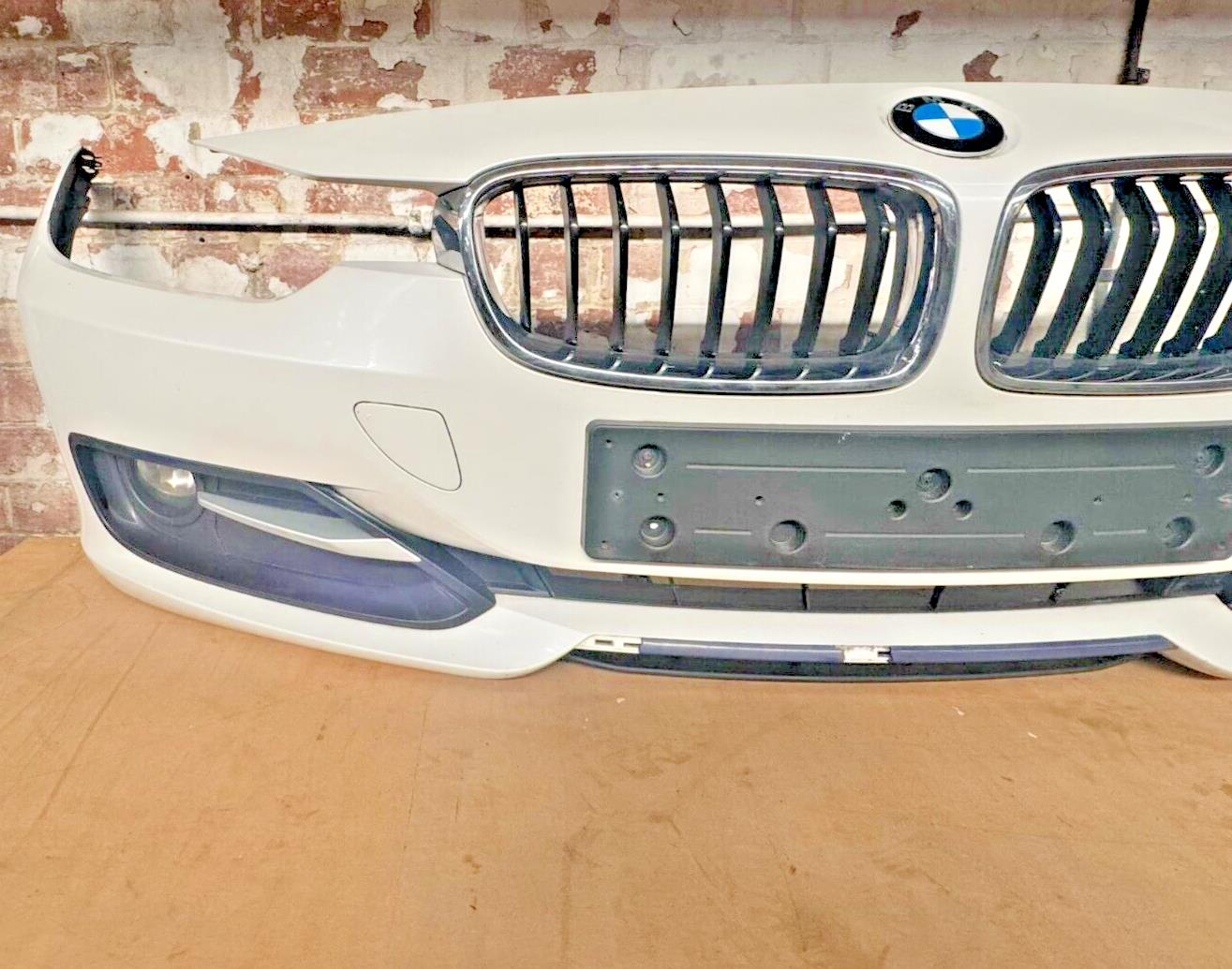 BMW 3 Series F30 F31 Complete Front White Bumper With Grills