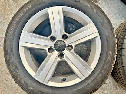 VW Golf Mk7 13-17 16 Inch Dover 5 Spoke Alloys With Tyers Set 5G0601025BN