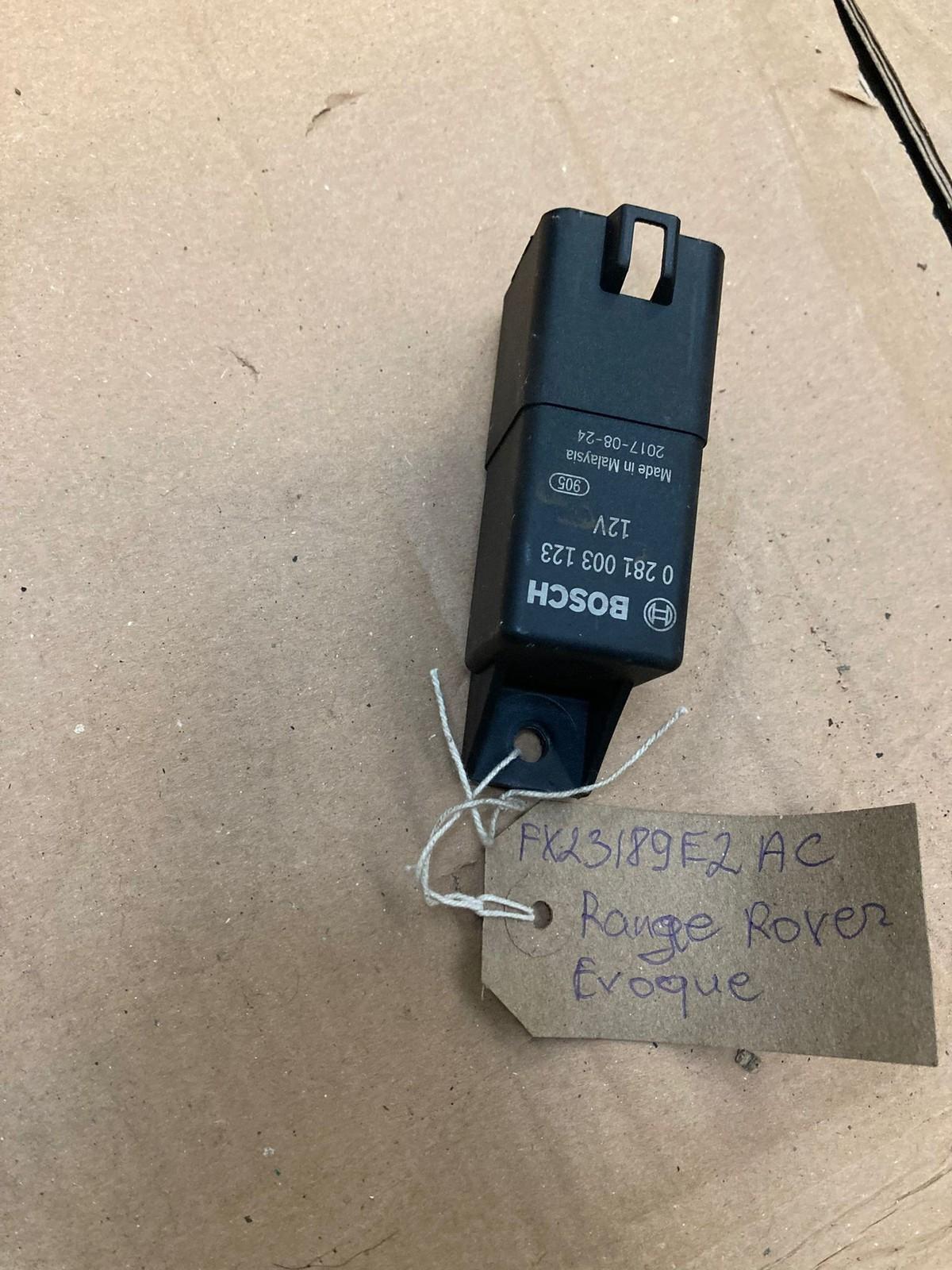 Range Rover Glow Plug Control Relay FX23189E2AC 0281003123 Used